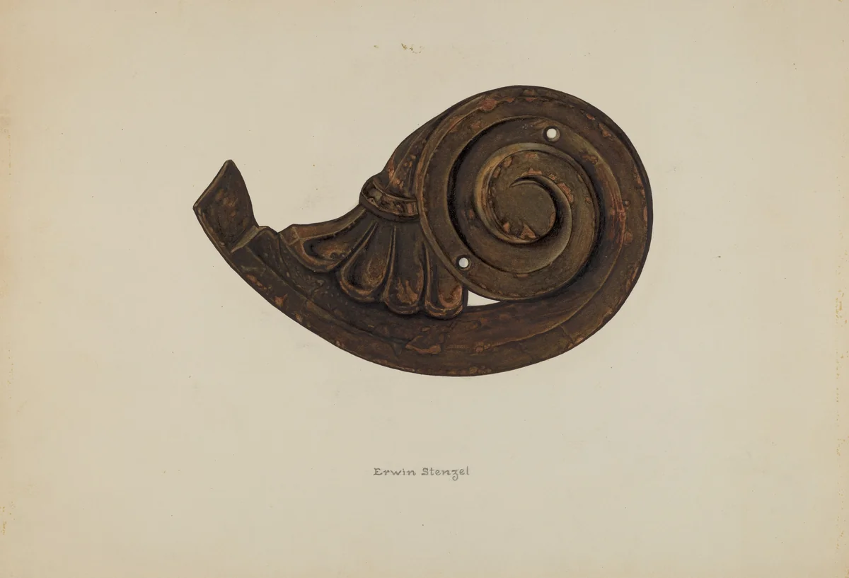 Scroll by Erwin Stenzel, index of american design, 1938