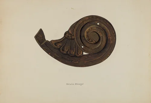 Scroll by Erwin Stenzel, index of american design, 1938