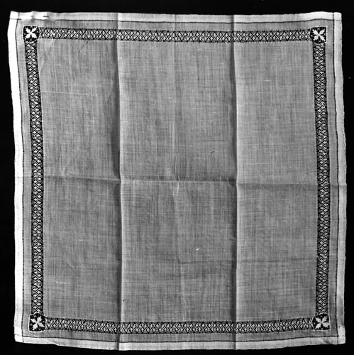 Handkerchief by Mexico, textile, 1875-1900
