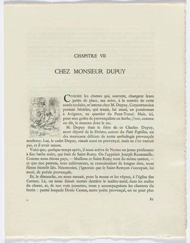 Frédéric Mistral: Mémoires et Recits by Frédéric Mistral: three figures (page 81) by Auguste Brouet, other, 1937