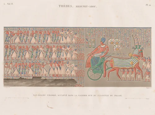 Description of Egypt: Thebes. Medynet-Abou, Vol. II, Pl. 12 by Antoine Phelippeaux, print, 1822