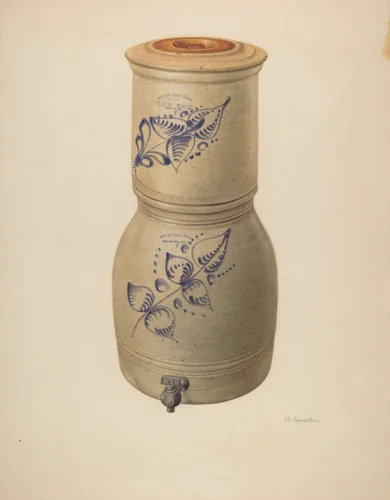 Water Filter and Cooler by Nicholas Amantea, index of american design, 1938