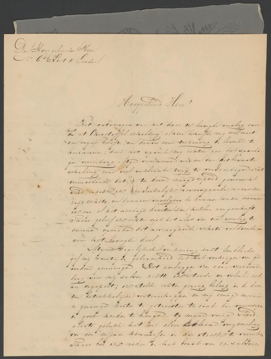 Muurschildering van Christoffel uit de kerk van Opheusden by anonymous, other, 1825-1875