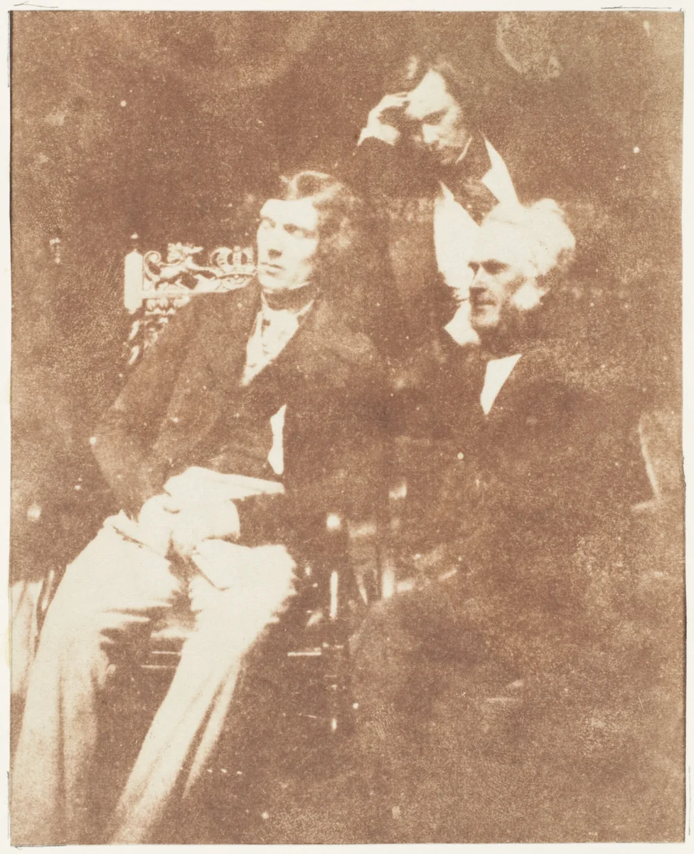 James Gordon, Dr. Hanna, and Mr. Cowan by Hill and Adamson, photograph, 1843-1847