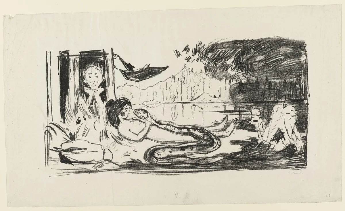 The Cloud (Skyen) by Edvard Munch, print, 1908