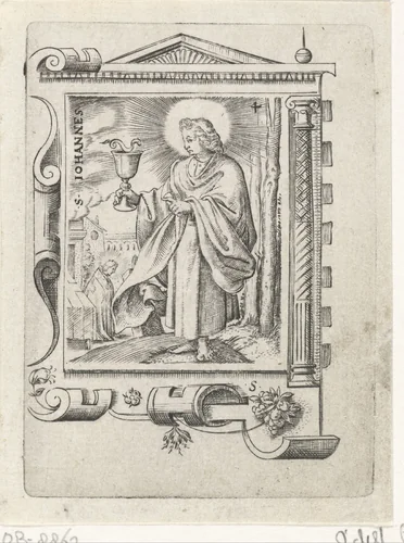 H. Johannes by Virgilius Solis, print, 1524-1562