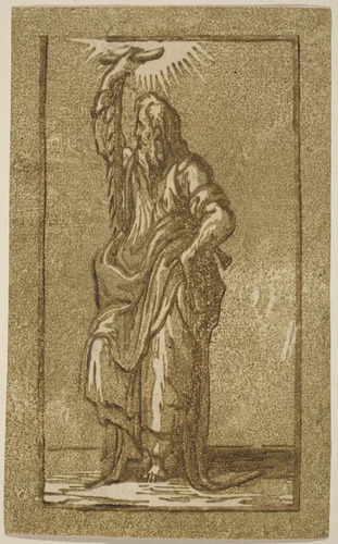 Saint Simon by Antonio da Trento, print, 1508-1550