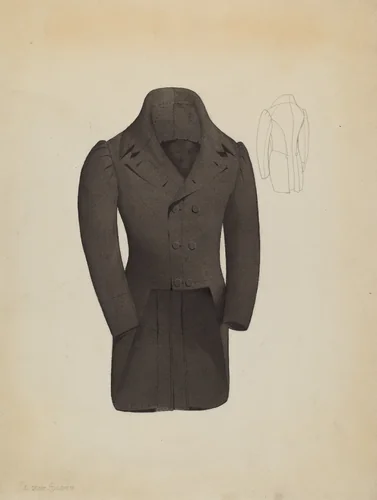 Tail Coat by Creighton Kay-Scott, index of american design, 1937