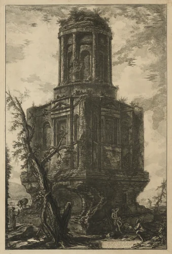 Views of Rome: The Tomb, called La Connocchia by Giovanni Battista Piranesi, print, 1776