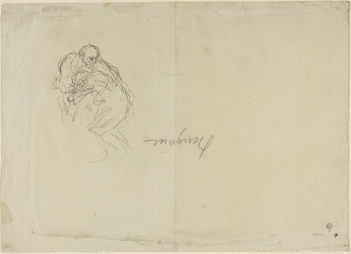 The Prodigal Son by Honoré Daumier, drawing, 1808-1879