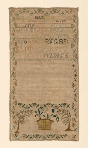 Sampler by Ann Morris, textile, 1801-1900
