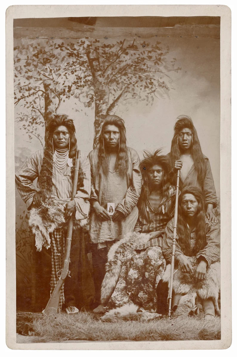 Members of Chief Pocatello’s Band, Northwestern Shoshone by Charles William Carter, photograph, 1865-1875