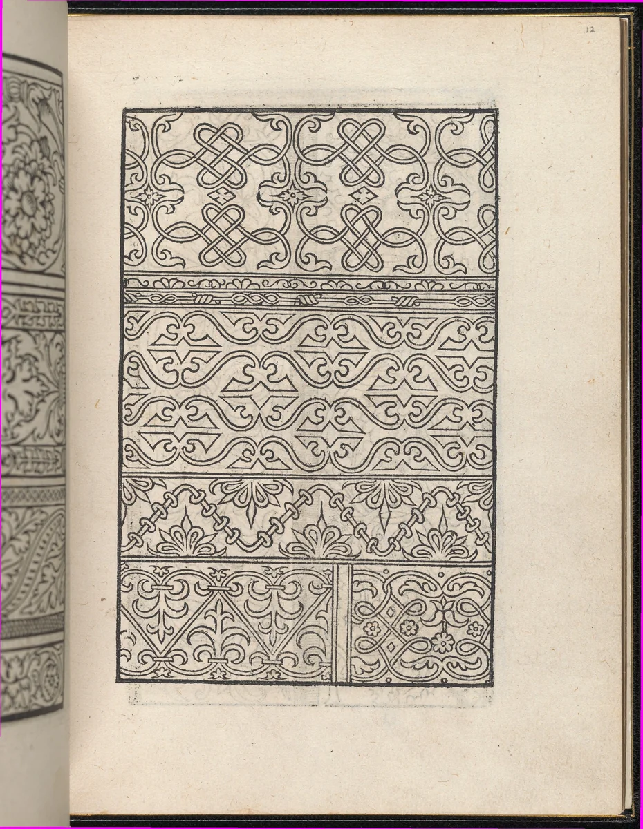 Page from Ein new kunstlich Modelbuch...(Page 12r) by Peter Quentel, book, 1544