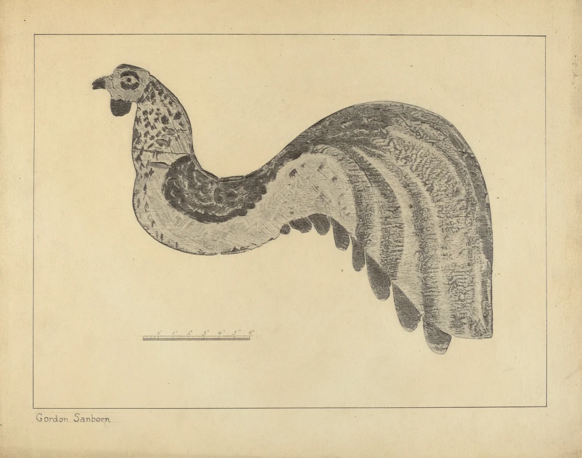 Weather Vane by Gordon Sanborn, index of american design, 1935-1942