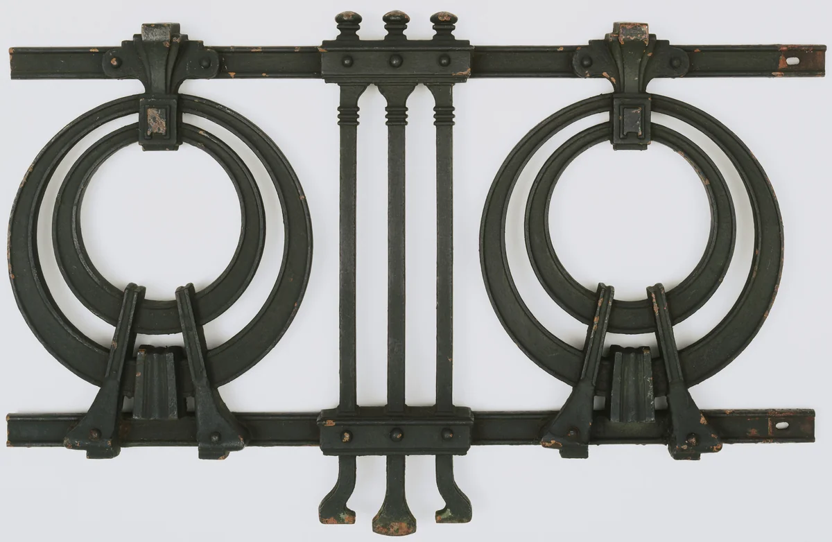 Railing by Otto Wagner, architecture, 1899