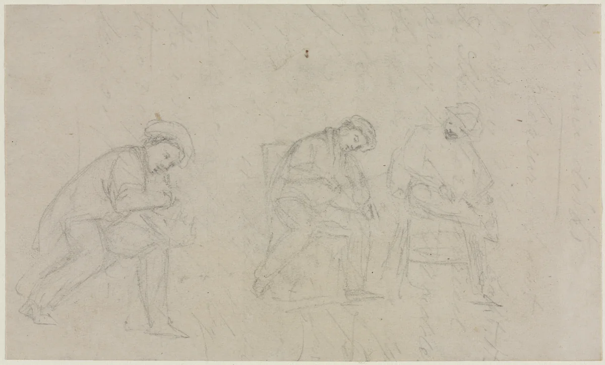 Tuning by William Sidney Mount, drawing