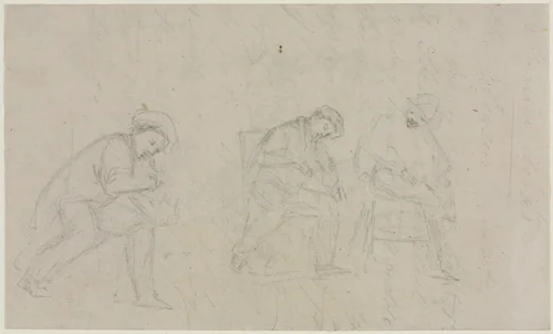 Tuning by William Sidney Mount, drawing