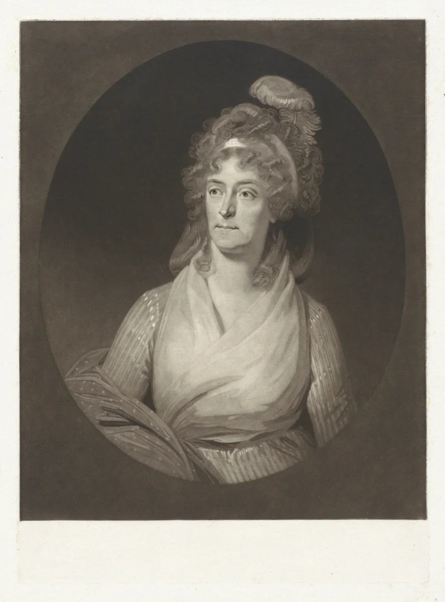 Portret van Wilhelmina van Pruisen by Charles Howard Hodges, print, 1798
