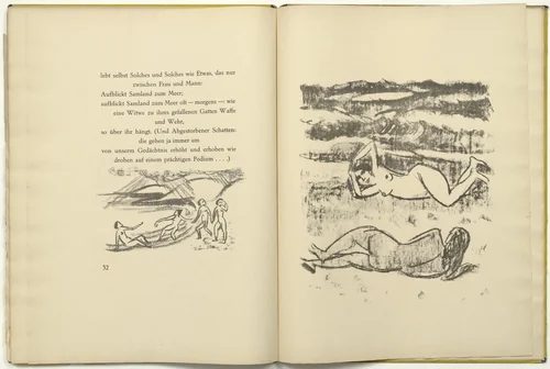 Untitled (in-text plate, page 32) from Die Samländische Ode by Max Pechstein, illustrated book, 1918