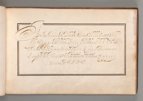 Calligraphic Exercise: Letters of the Alphabet in different scripts by anonymous, book, 1600-1625