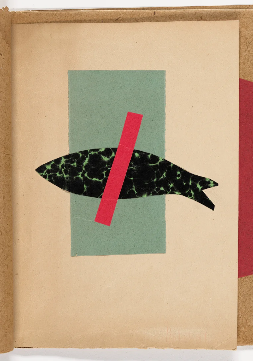 Untitled from 1918 by Aleksei Kruchenykh, illustrated book, 1917