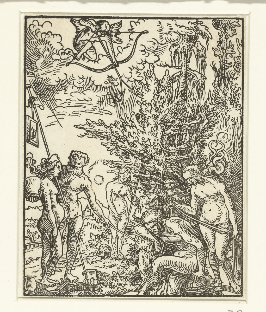 Droom van Paris by Unknown, print, 1500-1553