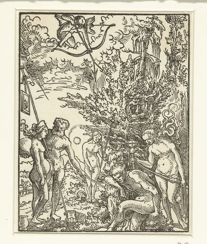 Droom van Paris by Unknown, print, 1500-1553