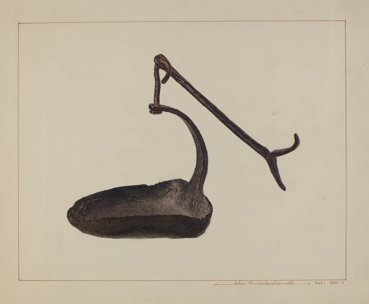 Betty Lamp by John Swientochowski, index of american design, 1938