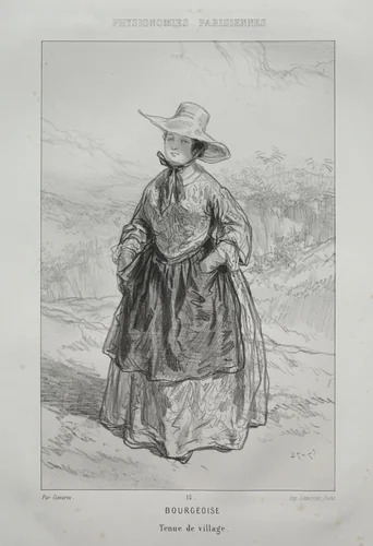 Bourgeoise by Paul Gavarni, print, 1852-1862