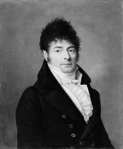 Portrait of a Man in a Blue Coat by French Painter, painting, 1800-1829