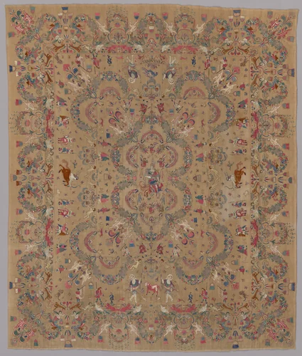 Embroidery with Allegorical and Mythological Motifs by Peru, probably Lima, textile, 1660-1669