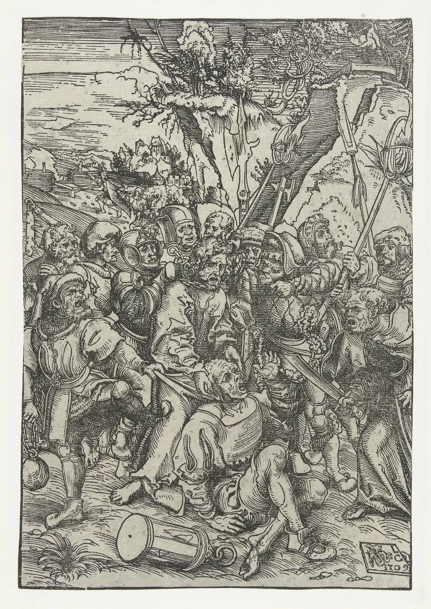 Gevangenneming van Christus by Unknown, print, 1509