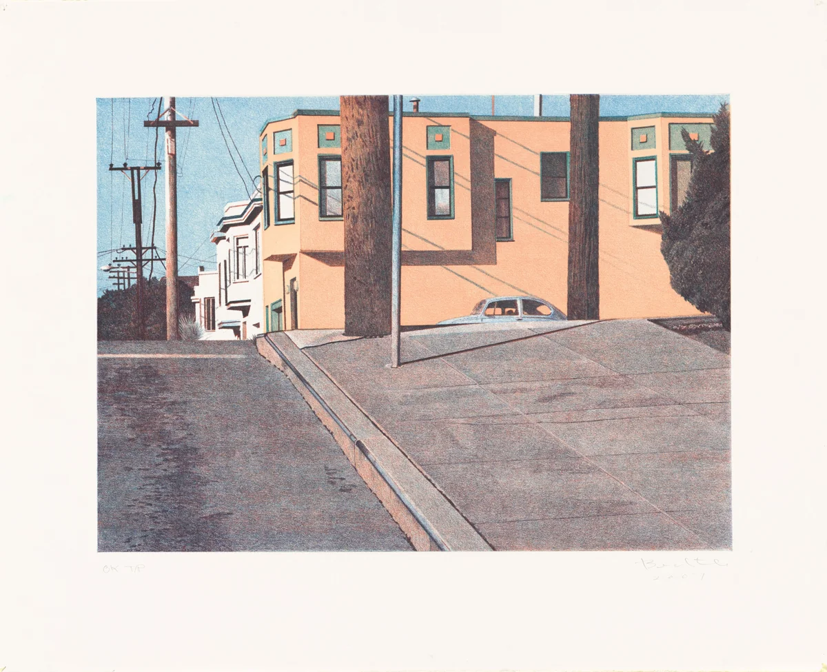 Mississippi Street Intersection by Robert Bechtle, print, 2007