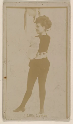 Lillie Leyton, from the Actresses series (N245) issued by Kinney Brothers to promote Sweet Caporal Cigarettes by Kinney Brothers Tobacco Company, photograph, 1890