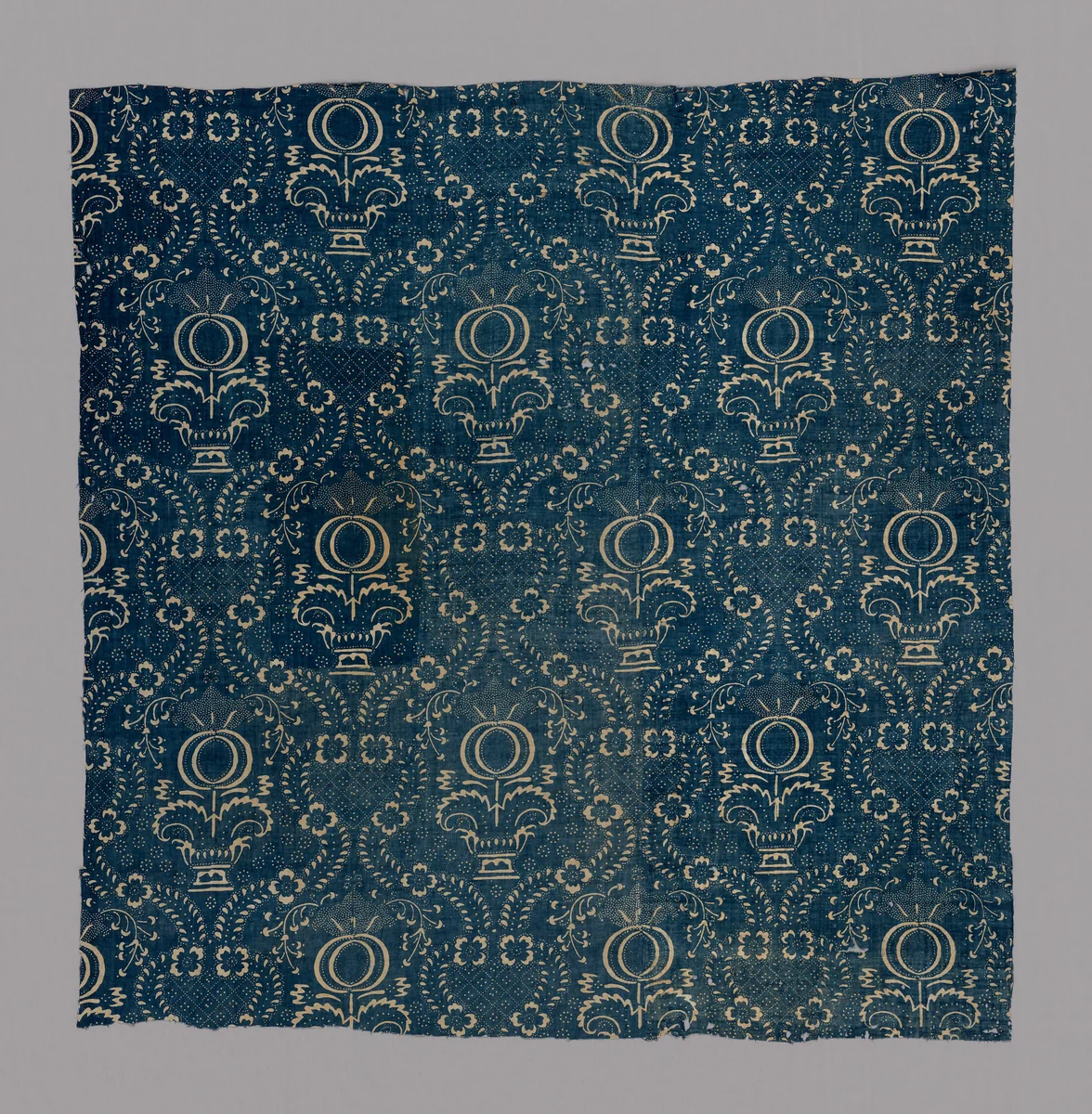Fragment (From a Quilt) by Fauquet-Lemaître, textile, 1701-1800