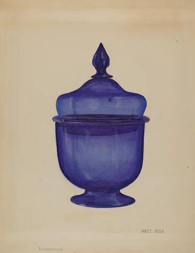 Sugar Bowl by Janet Riza, index of american design, 1936