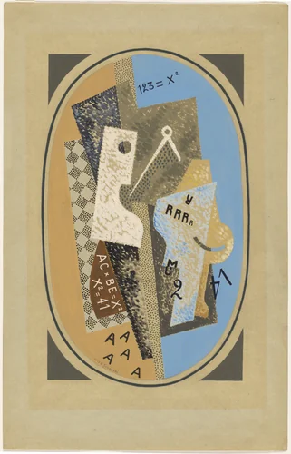 Oval Composition by Gino Severini, drawing, 1913