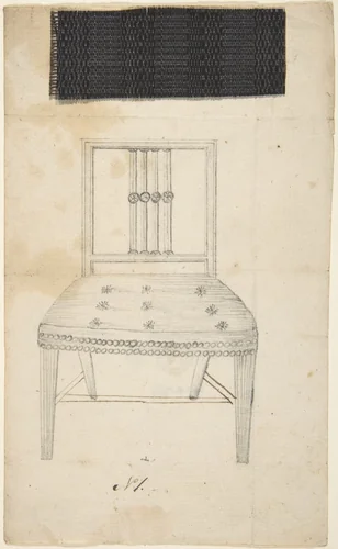 Two designs for side chairs by anonymous, drawing, 1700-1800