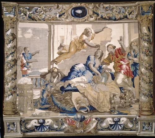 The Death of Dido by Giovanni Francesco Romanelli, textile, 1679