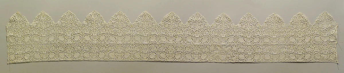 Flounce by Bartolomeo Danieli, textile, 1600-1699