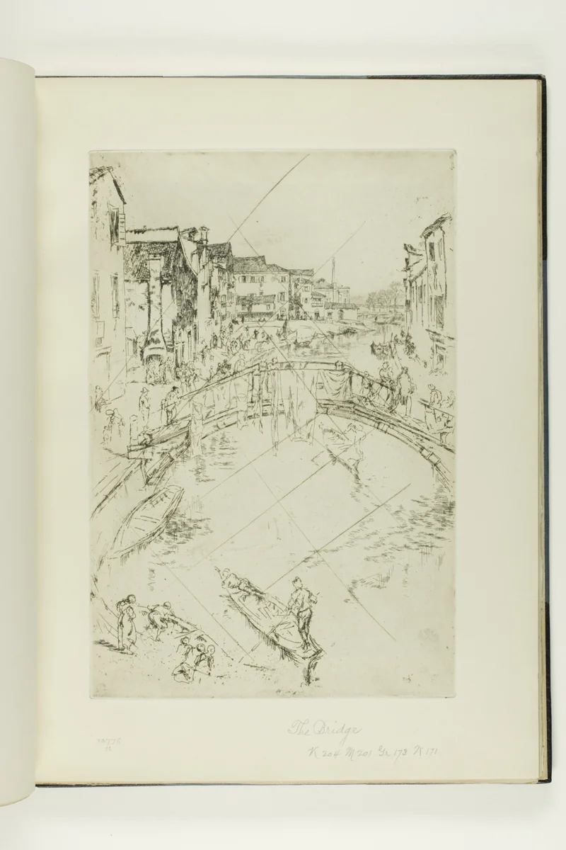 The Bridge, Santa Marta by James McNeill Whistler, print, 1879-1880
