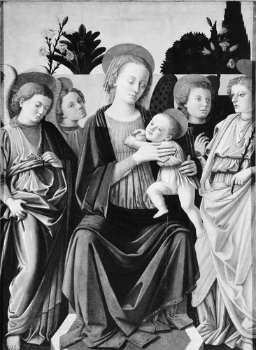 Madonna and Child with Angels by Italian Painter, painting, 1450-1474