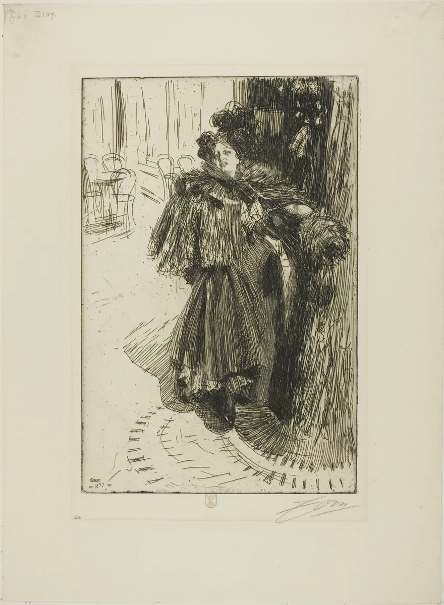Effet de Nuit III by Anders Zorn, print, 1897