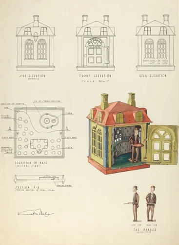 Toy Bank by Kurt Melzer, index of american design, 1935-1942