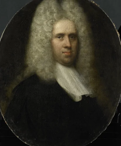 Portrait of Johan Arnold Zoutman, Husband of Anna Margaretha van Petcum by anonymous, painting, 1725