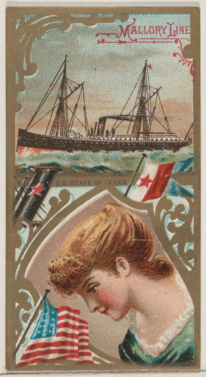 Steamship State of Texas, Mallory Line, from the Ocean and River Steamers series (N83) for Duke brand cigarettes by W. Duke, Sons & Co., print, 1887