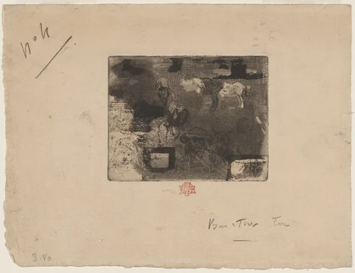 Têtes de Bretons by Félix-Hilaire Buhot, print, 1847-1898