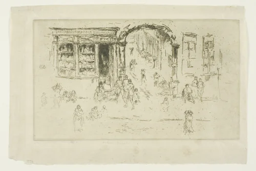 Archway, Brussels by James McNeill Whistler, print, 1887
