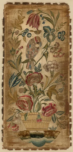 Panel (For a Sconce) by England, textile, 1701-1800