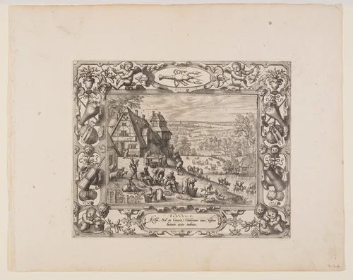 June, from The Twelve Months by Pieter van der Borcht, print, 1574